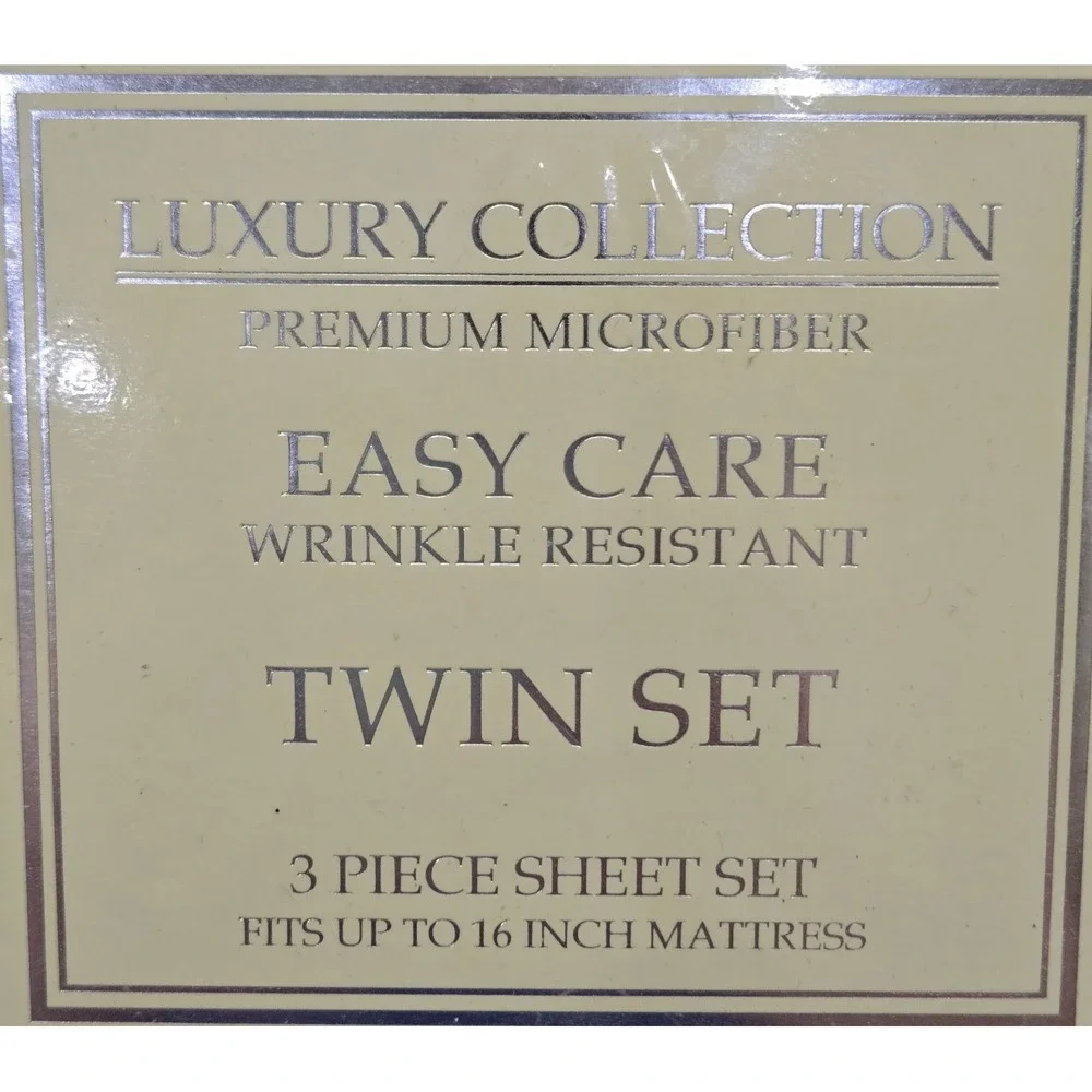 Luxury Collection 1600 Series Microfiber Twin Sheet Set 16